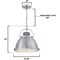 Westinghouse Pendant 60W Danzig, Brushed Nickel Clear Prismatic Lens 6119400 - alternate 4